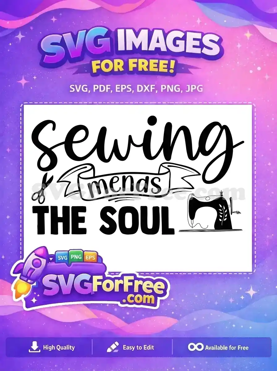 Free Black Scissors Free Sewing Machine Creative Crafting Quote Free SVG