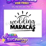 Free Black Wedding Maracas Free Sunburst Musical Crafting Quote Free SVG - Instant Download