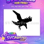 Free Crow Silhouette Free Black Flying Halloween Free SVG - Instant Download