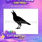 Free dark mysterious Free Crow Silhouette The Crow Free SVG - Instant Download