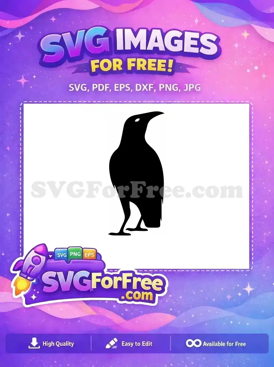 Free Flying Crow Free Dark Black Spooky Night Free SVG