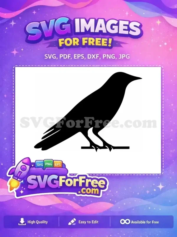 Free Gothic Perched Crow Free Dark Raven The Crow Free SVG Free Gothic Perched Crow Free Dark Raven The Crow Free SVG