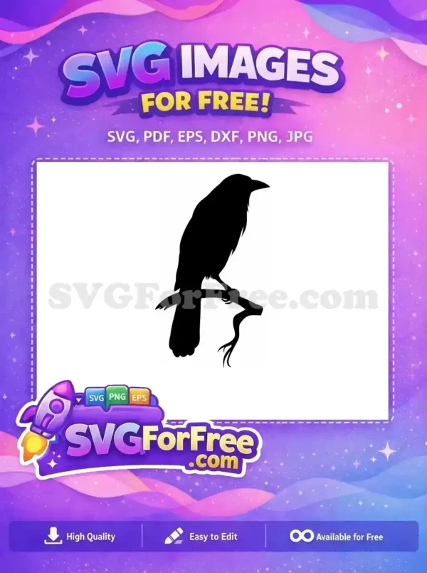 Free Dark Crow Free Flying Silhouette Crow Art Free SVG Free Dark Crow Free Flying Silhouette Crow Art Free SVG