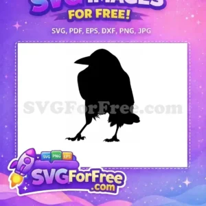 Free Black Flying Free Spooky Bird Crow Design Free SVG Free Black Flying Free Spooky Bird Crow Design Free SVG