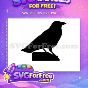 Free Black Crow Silhouette Free Flying Raven Graphic The Crow Free SVG