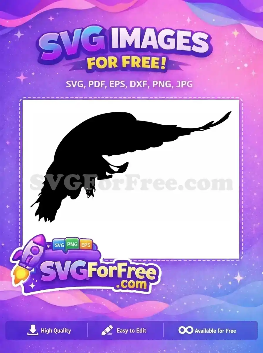 Free Black Crow Silhouette Free Flying Raven Graphic The Crow Movie Free SVG