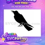 Free Flying Crow Free Detailed Silhouette Crow Silhouette Free SVG 1 - Instant Download