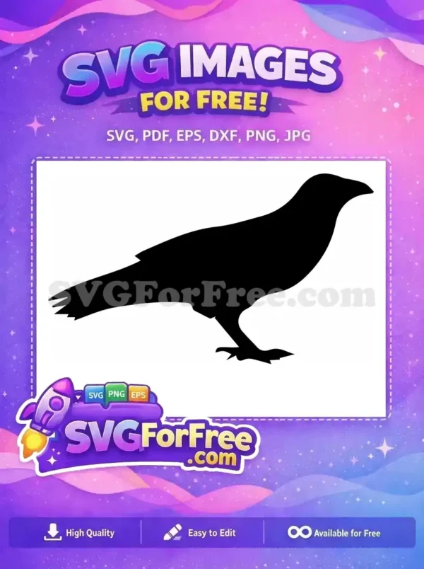 Free Flying Raven Free Dark Mystery Crow Silhouette Free SVG Free Flying Raven Free Dark Mystery Crow Silhouette Free SVG
