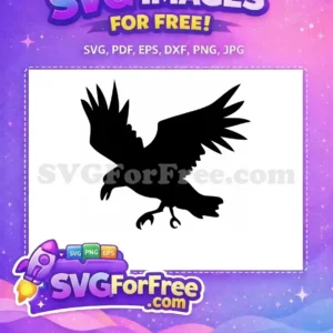 Free Black Flying Free Spooky Raven Crow Silhouette Free SVG 1 Free Black Flying Free Spooky Raven Crow Silhouette Free SVG 1