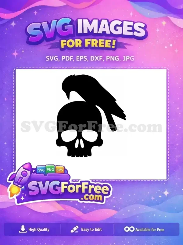 Free Flying Crow Silhouette Free Spooky Black Birds Movie Free SVG