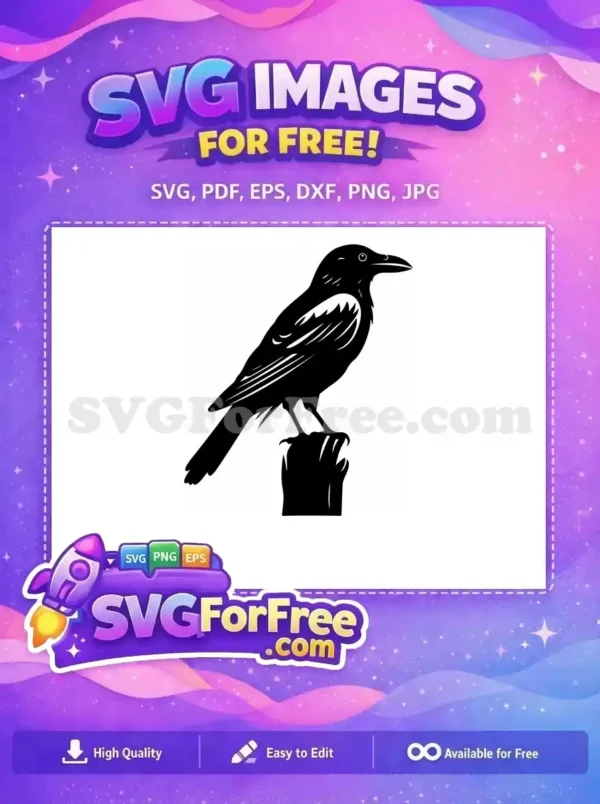 Free Flying Crow Free Spooky Black Halloween Free SVG 2 Free Flying Crow Free Spooky Black Halloween Free SVG 2