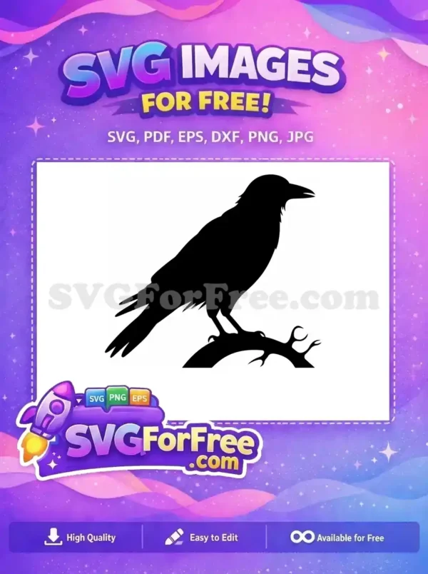 Free Dark Flying Free Mysterious Crow Silhouette Free SVG 2 Free Dark Flying Free Mysterious Crow Silhouette Free SVG 2