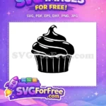 Free Classic Black Swirl Free Striped Wrapper Dessert Treat Free SVG - Instant Download