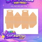 Free brown kraft box template Free gift packaging Custom Box Templates Free SVG - Instant Download