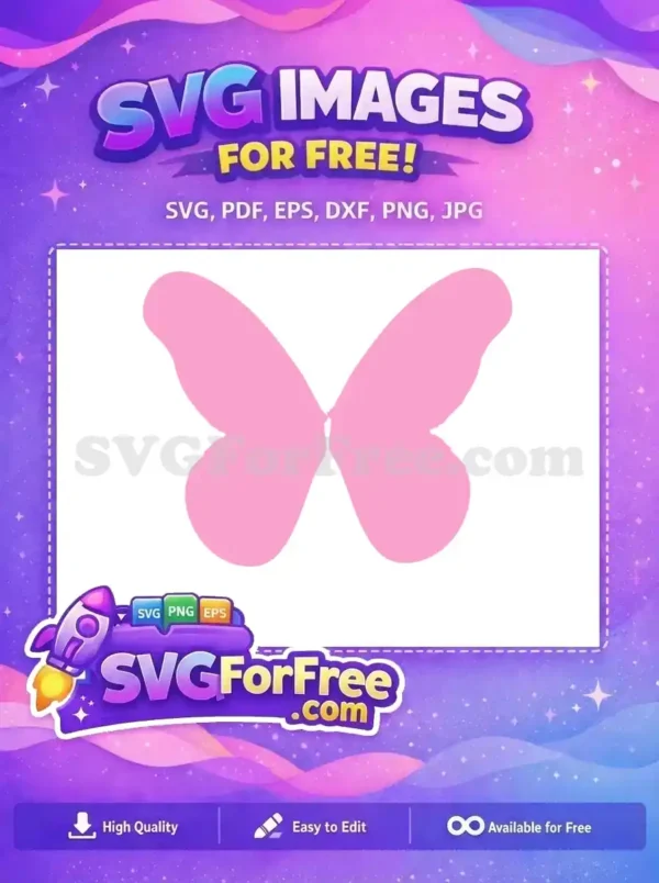 Free Pink Butterfly Free Simple Wings Cute Butterflies Free SVG Free Pink Butterfly Free Simple Wings Cute Butterflies Free SVG