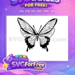 Free Detailed Wings Free Monarch Butterfly Nature Free SVG - Instant Download
