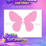 Free Pink Butterfly Wings Free Cute Design Butterflies Free SVG - Instant Download