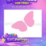 Free Pink Butterfly Free Cute Flying Cute Butterflies Free SVG - Instant Download