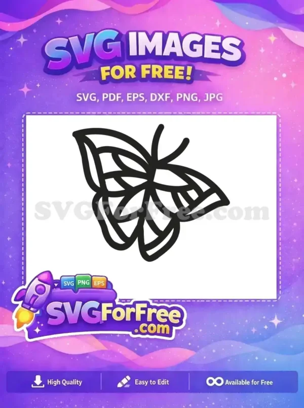 Free Intricate Outline Free Delicate Flying Cute Butterflies Free SVG Free Intricate Outline Free Delicate Flying Cute Butterflies Free SVG