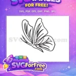 Free Elegant Flying Free Delicate Wings Cute Butterflies Free SVG - Instant Download