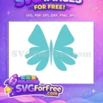 Free Aqua Blue Butterfly Free Cute Butterfly Art Digital Download Free SVG - Instant Download