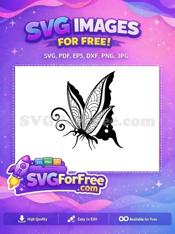Free Elegant Black Patterned Wings Free Curly Antennae Cute Butterflies Free SVG Free Elegant Black Patterned Wings Free Curly Antennae Cute Butterflies Free SVG