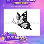 Free Elegant Butterfly Free Wing Art Cute Butterflies Free SVG - Instant Download