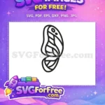 Free Line Art Butterfly Free Cute Insect Clip Art Free SVG - Instant Download