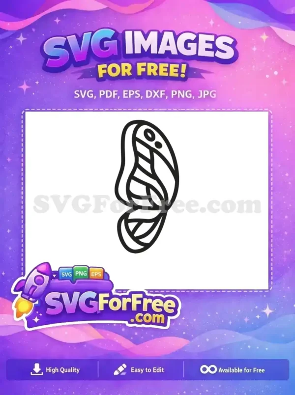 Free Line Art Butterfly Free Cute Insect Clip Art Free SVG