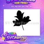 Free Stylized Black Leaf Free Butterfly Crafting Element Nature Theme Free SVG - Instant Download