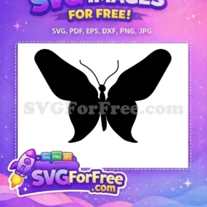 Free Black Silhouette Free Elegant Flying Cute Butterfly Design Free SVG Free Black Silhouette Free Elegant Flying Cute Butterfly Design Free SVG