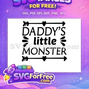 Free Black Daddy’s Little Monster Quote Free Funny Dad Quotes Free SVG Free Black Daddy's Little Monster Quote Free Funny Dad Quotes Free SVG