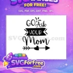 Free Sarcastic Handwritten Quote Free Decorative Heart Arrow Dad Quotes Free SVG - Instant Download