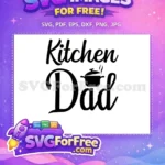 Free Kitchen Dad black Free pot graphic Quotes Free SVG - Instant Download