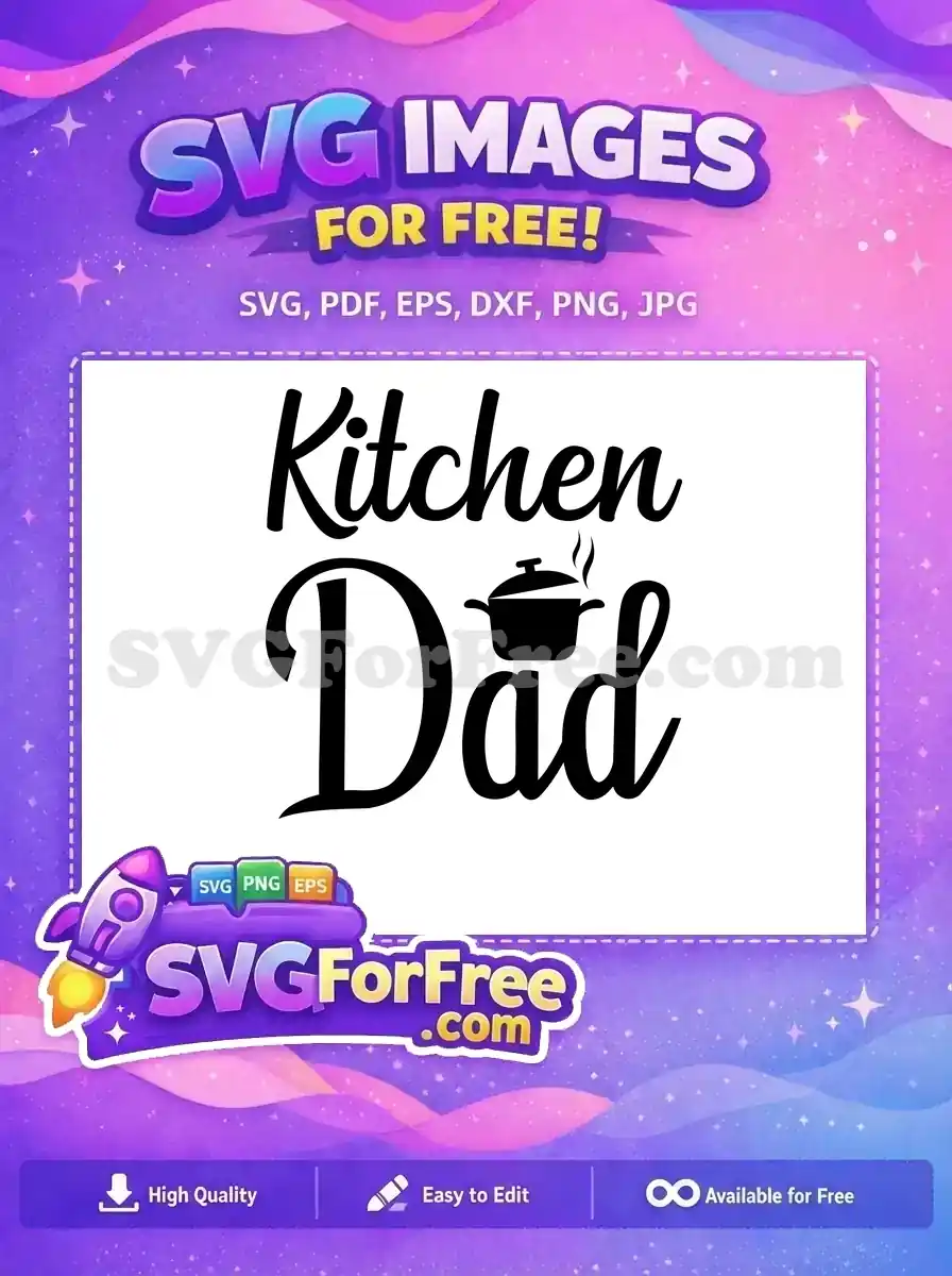 Free Kitchen Dad black Free pot graphic Quotes Free SVG