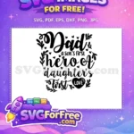 Free Son's First Hero Free Daughter's First Love Dad Quotes Free SVG - Instant Download