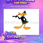Free Angry Black Free Pointing Tongue Daffy Duck Disney Free SVG - Instant Download