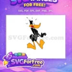 Free Scared Wide-Eyed Free Orange Beak Daffy Duck Free SVG - Instant Download