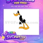 Free Annoyed Black Daffy Free Orange Beak Feet Disney Free SVG - Instant Download
