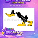 Free Grumpy Black Daffy Free Yellow Beak Looney Tunes Disney Free SVG - Instant Download