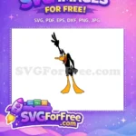 Free Black Duck Free Happy Waving Daffy Duck Disney Free SVG - Instant Download