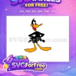 Free Happy Duck Free Black Orange Daffy Duck Disney Free SVG - Instant Download
