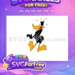 Free Scared Wide Eyed Free Black Orange Beak Daffy Duck Disney Free SVG - Instant Download