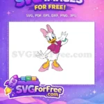 Free Happy Daisy Purple Shirt Free Pink Bow Disney Free SVG - Instant Download
