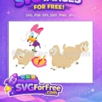 Free Smiling Daisy Free Happy Brown Sheep Disney Free SVG - Instant Download