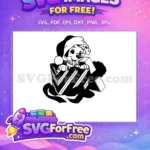 Free Dalmatian Free Santa Gift Dalmatians 101 Disney Free SVG - Instant Download