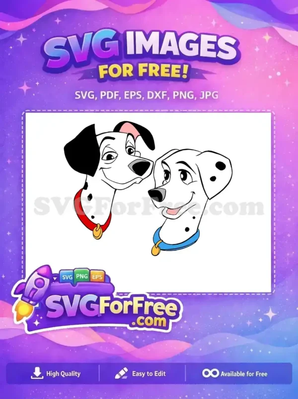 Free Pongo Red Free Perdita Blue 101 Disney Free SVG Free Pongo Red Free Perdita Blue 101 Disney Free SVG