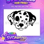 Free Cute Free Spotted Puppy Dalmatians 101 Disney Free SVG - Instant Download