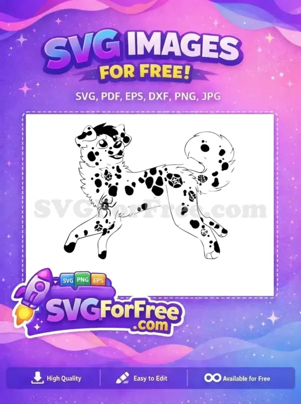 Free Spotted Free Spider Dalmatians 101 Disney Free SVG