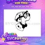 Free Dalmatian Glasses Free Bowtie 101 Dalmatians Movie Free SVG - Instant Download